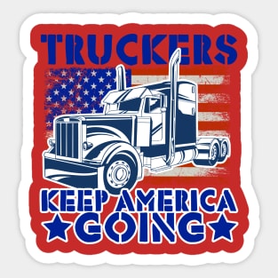 Truckers Keep America Going OTR Truckers Sticker